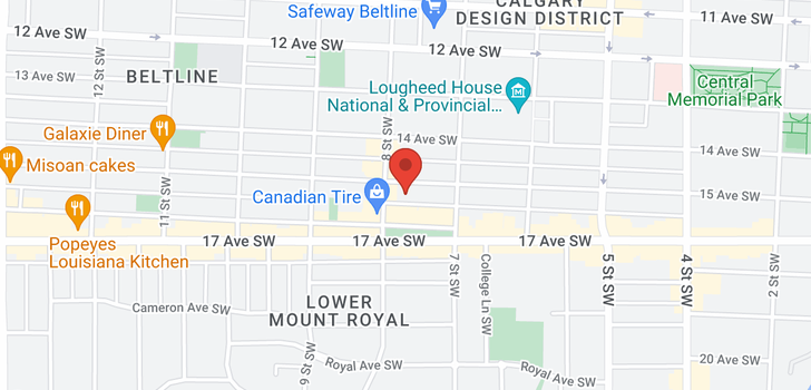 map of 502 881 15 Avenue SW